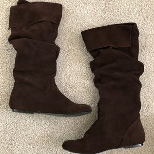 STEVE MADDEN Bonanza Brown Suede Boots 7.5